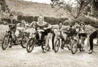 Mobylette en Pic Saint-Loup