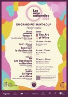 Affiche Les Oenoculturelles 2024 - Grand Pic Saint-Loup