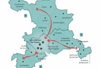 Transport &agrave; la demande - Bassin de Saint-Mathieu-de-Treviers - Carte