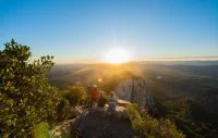 Pic Saint-Loup coucher de soleil