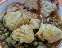 Zuppetta de petits pois et de lotte