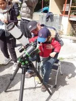 Observation du soleil  &copy; 