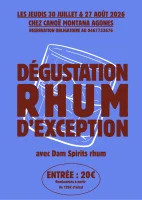 D&eacute;gustation de Rhum d&rsquo;exception &copy;montana