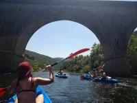 Cano&euml; dans les Gorges de l'H&eacute;rault - Parcours Aventure &copy; Borg