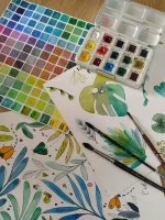 Atelier aquarelle &copy;val&eacute;rie